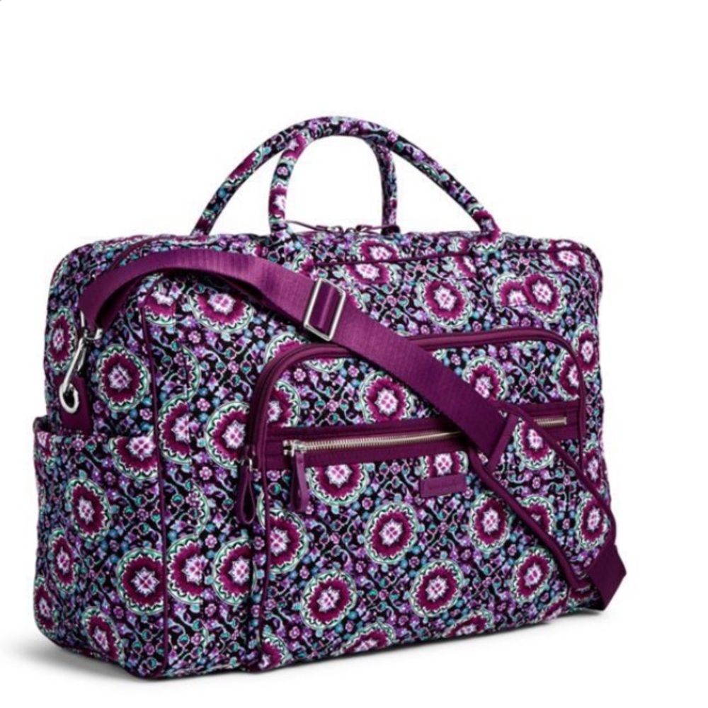 Vera Bradley Lilac Medallion Iconic Weekender